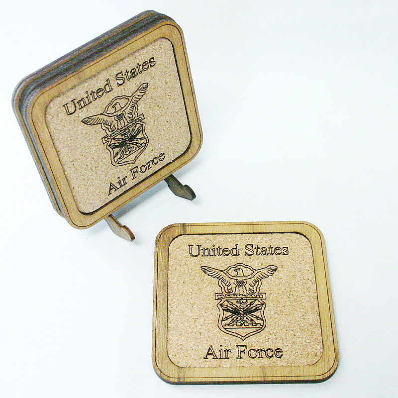 Cork Coasters Air Force Traditional